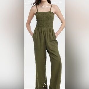 Olive Green Women's Jumpsuit